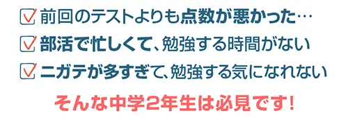 中学2年生は必見です!